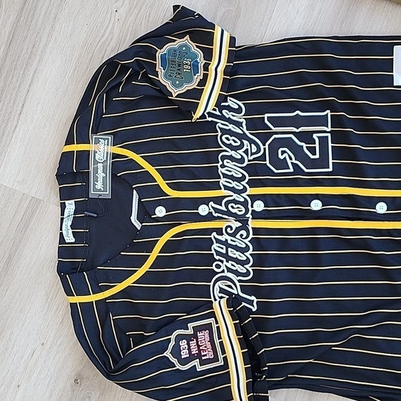 Pittsburgh Crawfords Headgear Classics Black Negro League Baseball Jersey Sz 2x - Picture 3 of 7